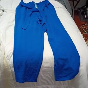 Chic Blue Wide-Leg Jumpsuit